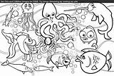 Sea Coloring Pages Creatures Printable Life Under Drawing Kids Ocean Animals Color Spellbound Animal Printables Exclusive Getcolorings Print Getdrawings Albanysinsanity sketch template