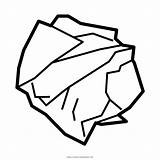 Paper Crumpled Clipart Template Coloring Clip sketch template