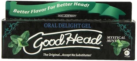 4 oz good head mint flavored oral sex gel makes foreplay unforgettable