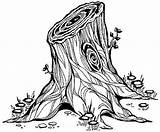 Tree Stump Drawing Trunk Removal Clipart Line Drawings River South Gnarled Jesse Google Grinding Trees Sketches Pencil Forest Cliparts Coloring sketch template