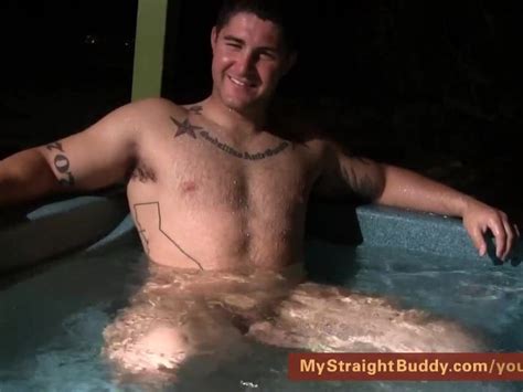 home movie straight marine nick naked in my hot tub