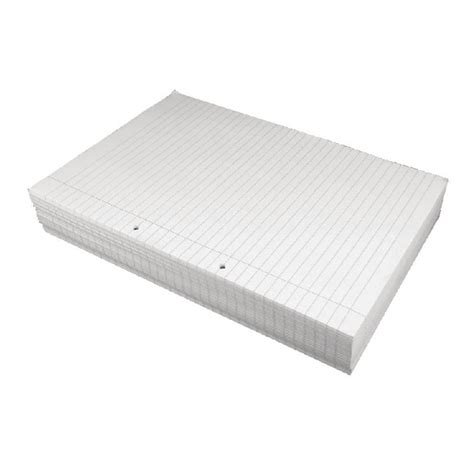 loose leaf  paper gsm  hole punched ruled  margin white