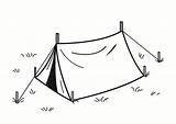 Tent Coloring Printable sketch template