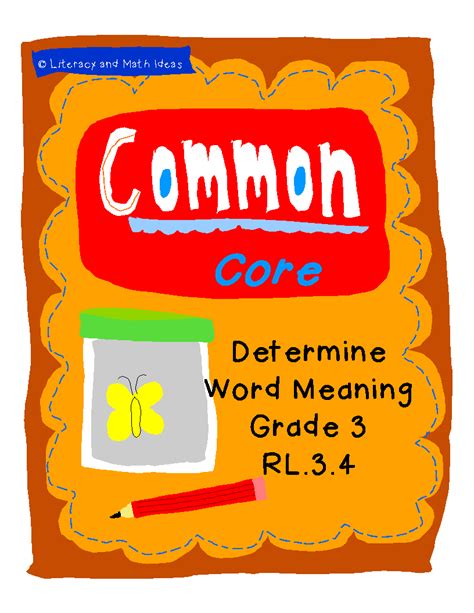 literacy math ideas grade  common core resources