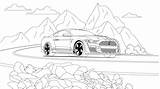 Ford Gt500 Bentley Spec sketch template