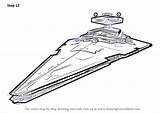 Wars Star Destroyer Draw Imperial Drawing Class Sketch Step Drawings Drawingtutorials101 Tutorials Darth Vader Nave Learn Line Empire Paintingvalley sketch template