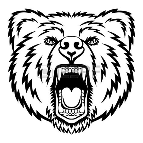 bear oso tattoo tribal face baer zeichnung illustration