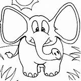 Ears Coloring Elephant Ear Wide Pages Color Printable Drawing Netart Getcolorings Print Getdrawings Bunny sketch template