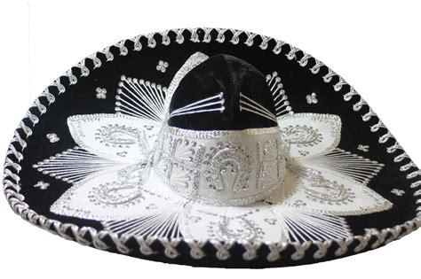Adult Mexican Mariachi Hat Sombrero Charro Cinco De Mayo Folk Art Black