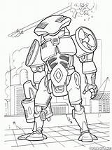 Spaceguard Cyborg sketch template