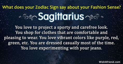 what does your zodiac sign say about your fashion sense sagittarius