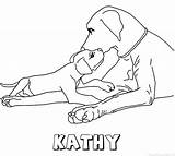 Kathy Kleurplaten Hond sketch template