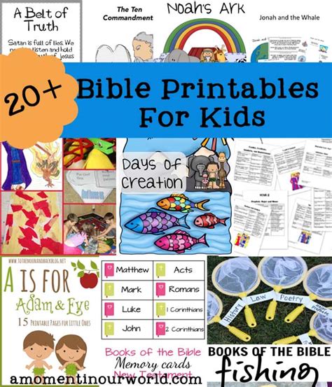bible printables  kids  moment   world