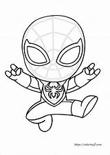 Morales Spiderman Homecoming Superhero Coloring1 sketch template