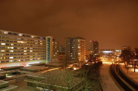 cottbus stadtmitte bei nacht foto bild deutschland europe