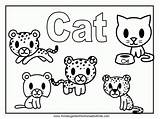 Coloring Pages Cat Cats Dogs Dog Kitty Animal Printable Sheet Cool Anbu Kids Colouring Color Clipart Cute Animals Books Hats sketch template