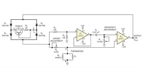 thermistor circuit diagram wiring diagram  schematics