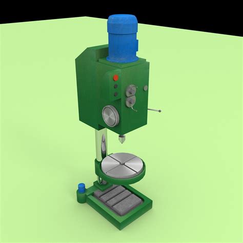 Industrial Drilling Machine 3d Cgtrader