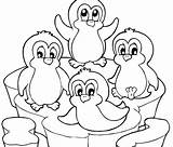 Penguin Coloring Pages Cute Cartoon Kids Penguins Printable Para King Print Baby Colorear Adelie Sheets Pinguino Animal Colouring Color Clipart sketch template