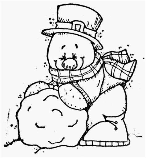cute snowmen  printable coloring pages   fiesta  english