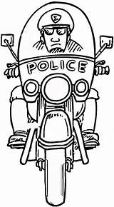 Cop Officer sketch template