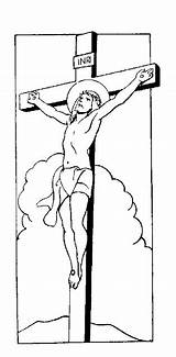 Santa Semana Crucificado Crucifixion sketch template