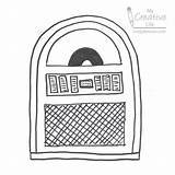 Jukebox Draw Creative Rectangle Add Whatever Else Musical Record Bottom Notes Dream Fill Details Now sketch template
