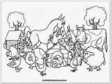 Coloring Pages Farmyard Kids Farm Comments sketch template