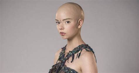 atlantis beauty model anya taylor faces the bald truth for her new