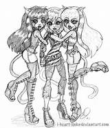 Monster High Coloring Toralei Pages Meowlody Purrsephone Drawing Colouring Fanpop Robecca Werecat Sisters Print Sketches Search Fan Again Bar Case sketch template