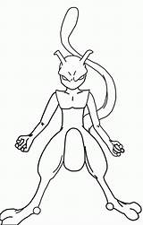 Mewtwo Coloring Pages Mega Pokemon Colouring Library Clipart Template sketch template