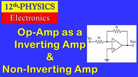 Op Amp As A Inverting Non Inverting Amp Ch 18 Electronics Skylinks