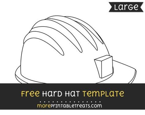 hard hat template large construccion