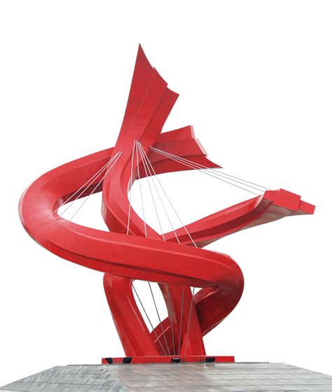 red abstract sculpture piece png image purepng  transparent cc
