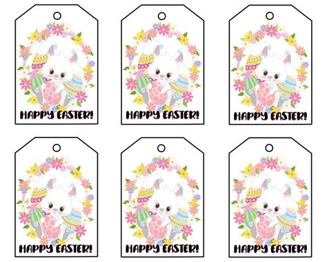 adorable printable easter gift tags easter printables party