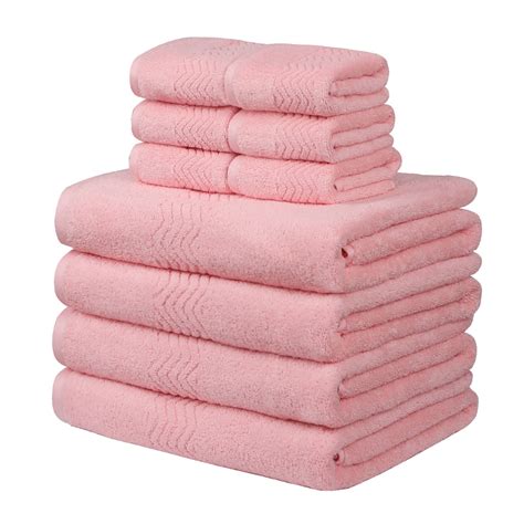 plush cotton ultra soft washcloths bath towels set   pink