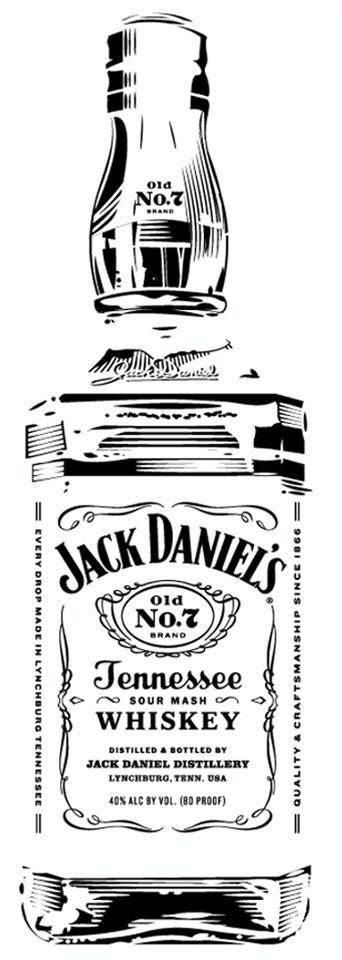 jack daniels bottle jack daniels whiskey jack daniels label vinyl
