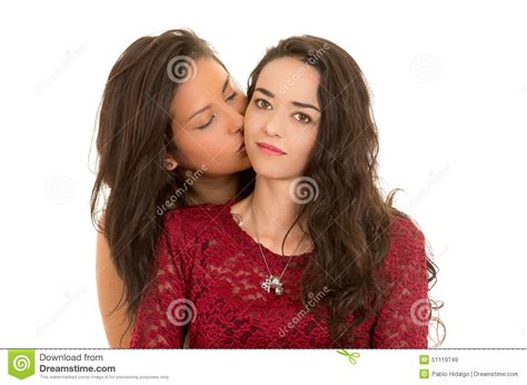 portrait of beautiful lesbian couple in love stock image image of latin beautiful 51119749