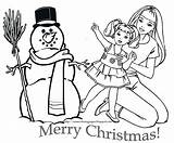 Barbie Coloring Pages Christmas Print Baby Colouring Color Printable Sister Her Skipper Getdrawings Mall Shopping Barbiecoloring Popular sketch template