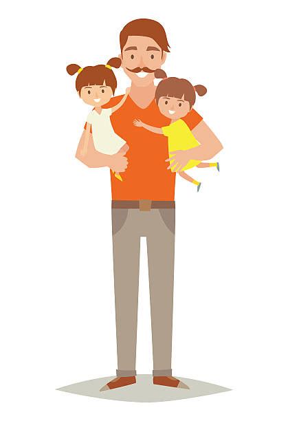 royalty free father and daughter clip art vector images and illustrations istock