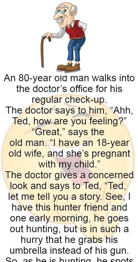 an 80 year old man walks into the doctor s funny story
