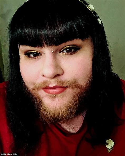 woman with pcos grows a full beard after finding love daily mail online