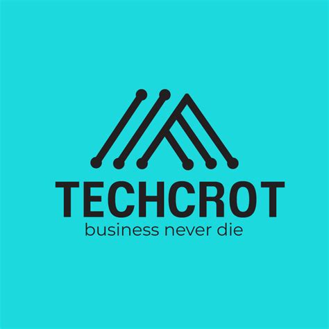 techcrot business logo design  pikvector