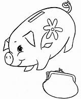 Piggy Bank Colorluna sketch template