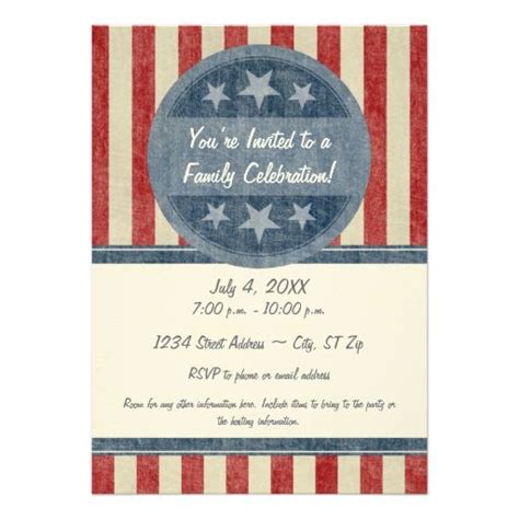 patriotic invitation zazzlecom patriotic invitations invitations