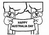 Australia Coloring Happy Pages Flag Colouring Australian Print Printable Clip Kids Clipart Coloringpagebook Aussie Book Popular Library Boomerang sketch template