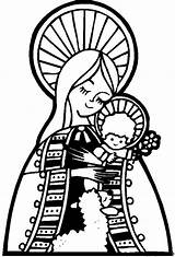 Coloring Pages Mary Assumption Blessed Visit Virgin Rosary Glorious Mysteries sketch template
