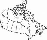 Map Canada Colouring Blackline Master Color Getcolorings Pages sketch template