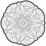 Cathedral Coloring Mandala Pages Jamar Johnson Geo Color Geometric Zentangle Templates Gif Drawn sketch template