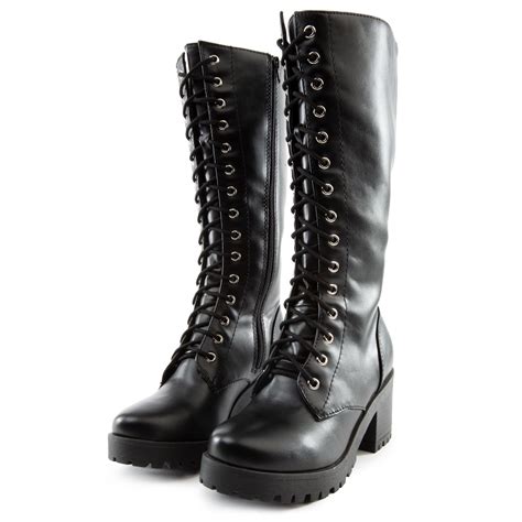 fortune dynamics canopy  lace  combat boots fd canopy  black shiekh
